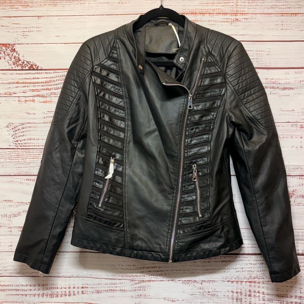 FAUX Leather Moto Jacket